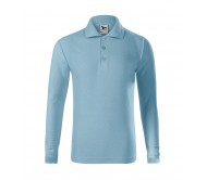 Vaikiški polo marškinėliai su ilgomis rankovėmis Pique Polo  sky blue