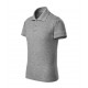 Vaikiški polo marškinėliai „Pique Polo Free F22“ tamsiai pilki melanžai