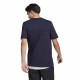 Vyriški adidas Essentials Single Jersey Linear Embroidered Logo marškinėliai, tamsiai mėlyni