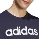 Vyriški adidas Essentials Single Jersey Linear Embroidered Logo marškinėliai, tamsiai mėlyni