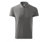 Polo marškinėliai MALFINI Cotton Dark Gray Melange, vyriški