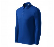 Polo marškinėliai ADLER Pique Polo LS Royal Blue, vyriški