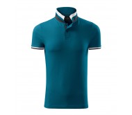 Vyriški Polo Marškinėliai MALFINI  Collar Up, Žalsvai Mėlyni