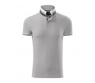 Vyriški Polo Marškinėliai MALFINI Collar Up Silver gray 215 g/m²