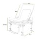 Žvejybinė kėdė KORUM Supa Lite Stretch Feeder S23